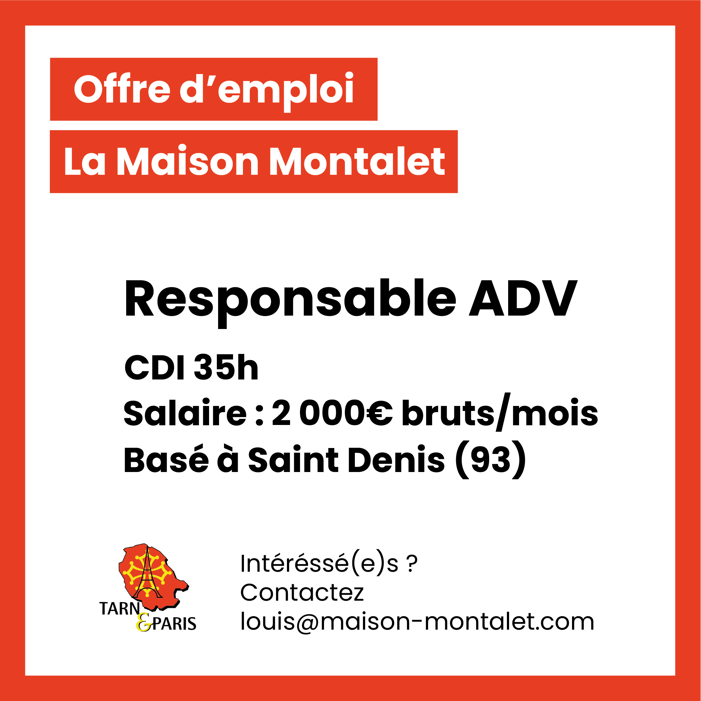 Emploi Maison Montalet_Plan de travail